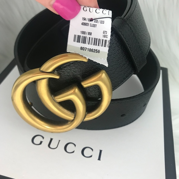 ❌SOLD❌ NWT [GUCCI] AUTHENTIC Double G Leather Belt - Picture 4 of 8